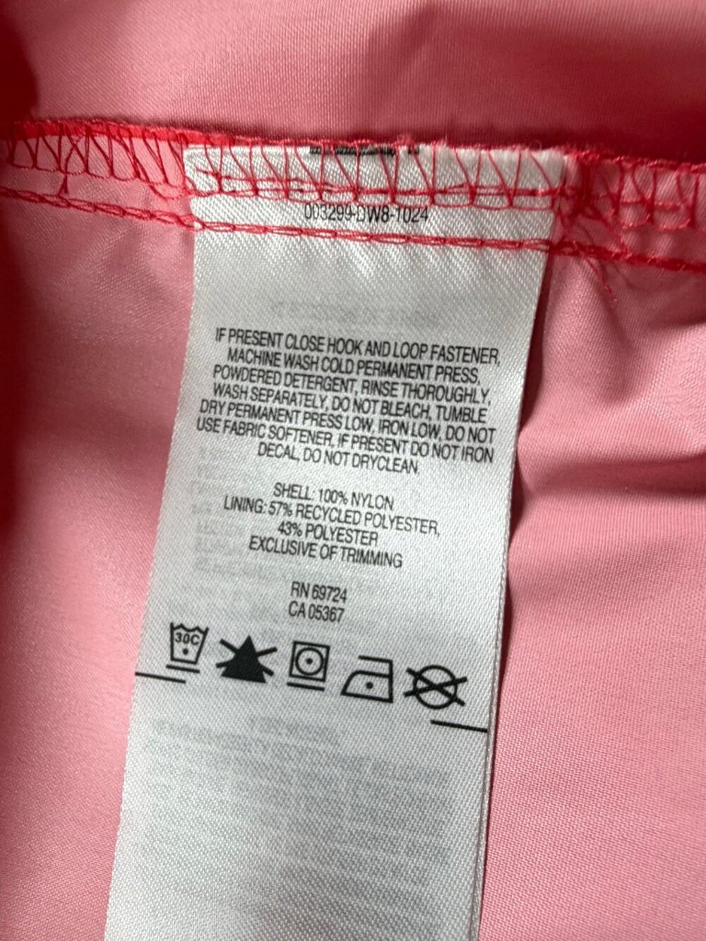 Columbia Womens Rain Jacket Nylon Red Hooded Windbreaker XL Omni-Tech - Picture 6 of 7